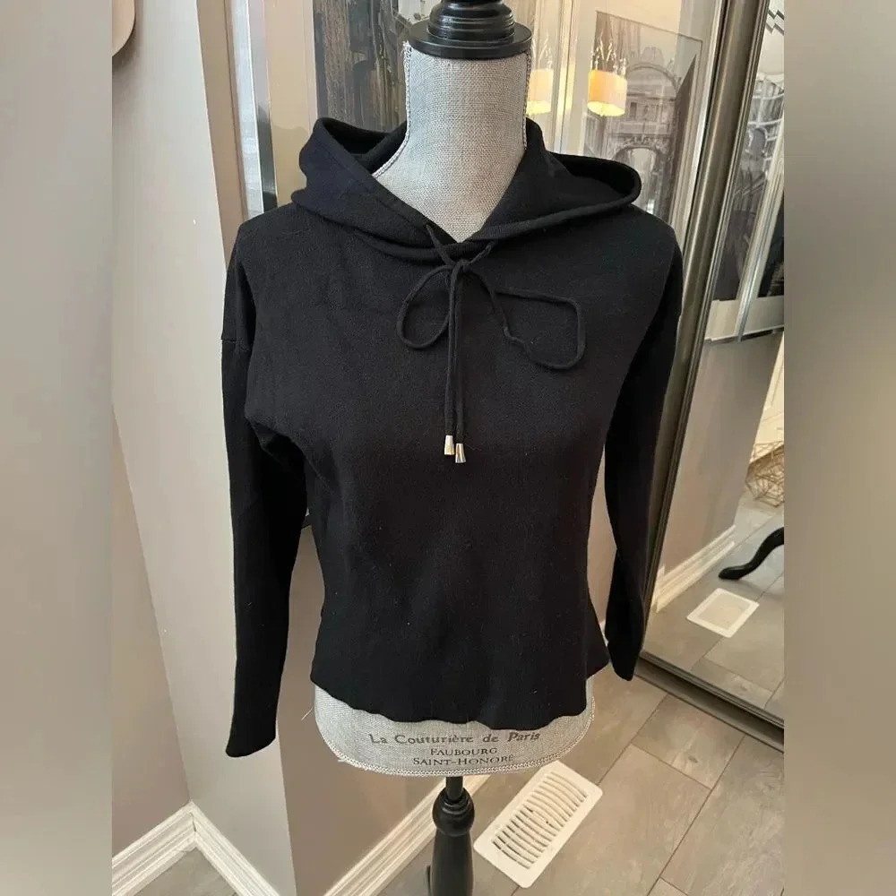 BRIAN BAILEY NWOT Hooded Crop Sweater, Size S